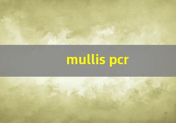 mullis pcr